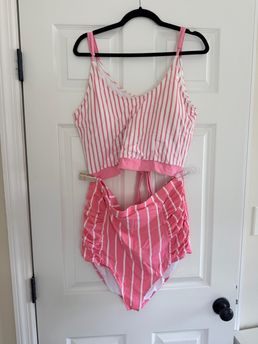Pink Stripe Two-Piece Women’s Bikini Set
